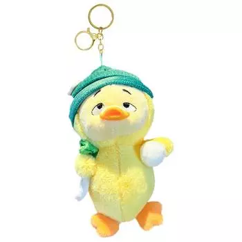 Расстроенная утка Желтая утка плюшевая кукла брелок держатель сумка мягкая подвеска игрушка НОВАЯ B