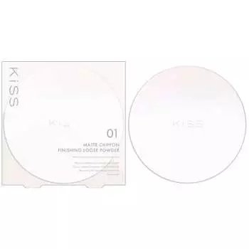Рассыпчатая пудра KiSS Matte Chiffon Finishing Loose Powder 01 Light 14 г Полуматовая Уменьшает жирный блеск и увеличивает стойкость макияжа
