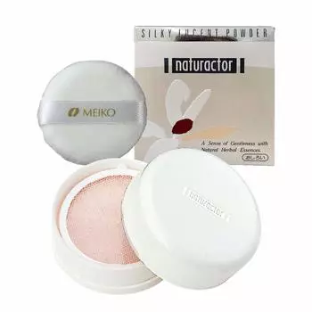 Рассыпчатая пудра Silky Lucent Powder 31 Pink со специальной пуховкой 25 г Прозрачная пудра (Отделка блестящая) [Натурактор]