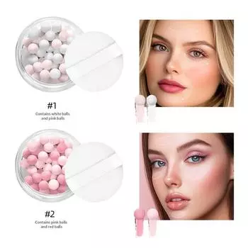 Рассыпчатая пудра в шариках используется для фиксации макияжа, обеспечивает длительное увлажнение и контроль жирности кожи, а также позволяет создать трехмерный макияж.