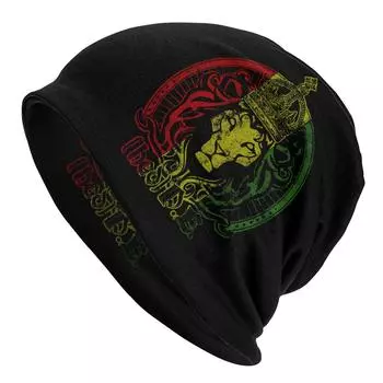 Rasta Reggea Lion Irie Spiritual шляпа-капот вязаная шапка модная уличная шапка Skullies шапка унисекс женские теплые шапки двойного назначения One Size