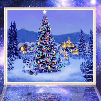 Растение 5D алмазная живопись полный алмаз роза розовое дерево круглый алмаз мозаика узор украшение дома Diy ручная работа Алмазная вышивка 30X40cm