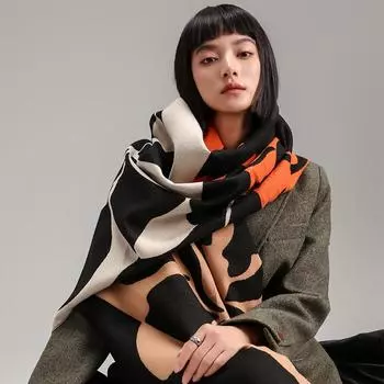 Растение Камелия Цвет Соответствия Модный Элегантный Удобный Женский Термо Шарф Кондиционер Шаль 185*65cm желто-зеленый