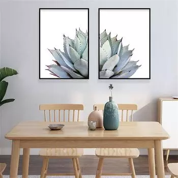 Растение мясистый пустынный кактус современное украшение дома плакат спальня настенный принт 21cm30cm NoFrame