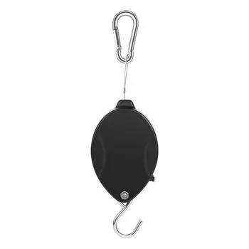 Растениеводческий блок Yousheng для подвесных растений, сверхпрочный держатель для растений, трос из нержавеющей стали, выдвижной подвес, регулируемый блочный крюк для садовых корзин чёрный