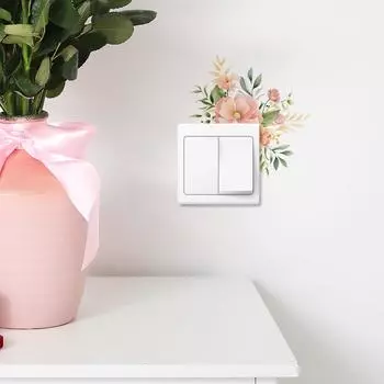 Растения, цветы и листья переключаются на украшение спальни, гостиной, стены, наклейки на стену 16*16CM/fun-kg31