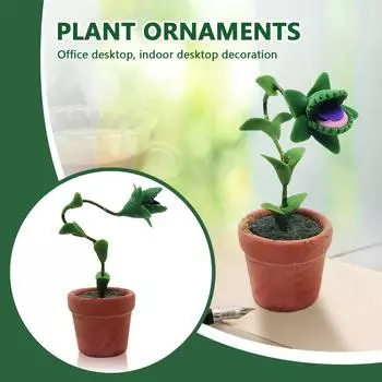 Растения для кукольного дома. Изысканное мастерство. Отличный материал. Подходит для кукольного дома 1/12. Многофункциональное украшение. Идеальный детский подарок. белый