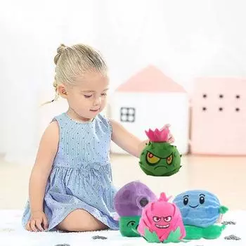 Растения Плюшевые куклы Мягкие игрушки Фигурки для детей Самонаводящиеся чертополох Кукуруза Арбуз Питайя Плюшевые игрушки для семьи и любителей игр F