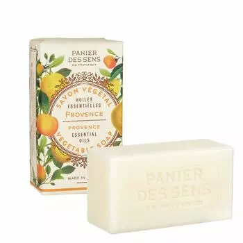 Растительное мыло Panierdessens 150 г Теплый и освежающий аромат Прованса в сочетании с лимонным мылом, изготовленным вручную, влажным, сделано во Франции Подарок (растительный