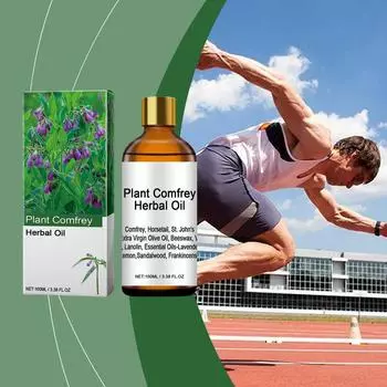Растительное травяное масло окопника, травяное масло окопника, массажное увлажняющее масло для массажа суставов, масло для ежедневного ухода за суставами 100 мл