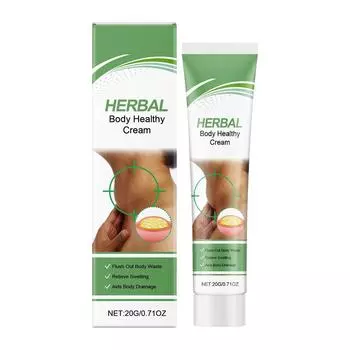 Растительный крем для тела, Натуральный растительный крем для тела, Снимает отечность и дискомфорт, Увлажняющий крем для тела One Size белый