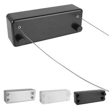 Растягивающаяся веревка для одежды, аксессуары для ванной комнаты, двухслойная сушилка для одежды, выдвижная вешалка для белья длиной 4,2 м белый