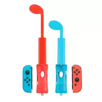 Растягивающиеся клюшки для гольфа, рукоятка для контроллера Switch Joy-Con, игровые ручки, игровые компоненты, аксессуары для консоли Nintendo Package:7.6*5.5*29.3cm синий/красный