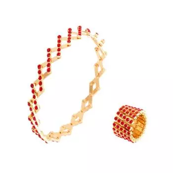 Растягивающийся браслет-бенгл 2 в 1, кольцо-браслет, гибкая пряжка для пальца, украшение двойного назначения Style A