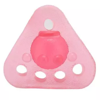 Растяжитель для пальцев TPR Треугольный шариковый захват Силовой тренажер для упражнений на эластичность рук Игрушка розового цвета
