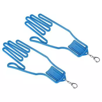 Растяжитель для перчаток для гольфа PATIKIL, 2 шт., пластиковый держатель, стойка, сушилка, вешалка, рамка с брелком для ухода за спортивными перчатками, синий цвет