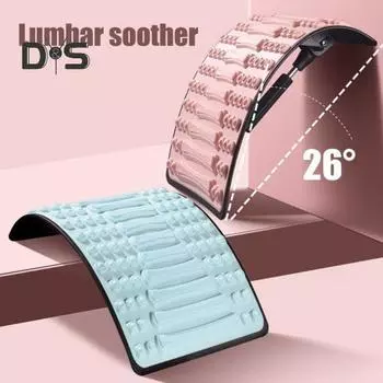 Растяжитель для спины и шеи 350 фунтов, регулируемый массажер для облегчения боли в шейном отделе позвоночника, пояснице, ишиасе, грыже межпозвоночного диска, сколиозе, растяжке поясничного отдела, расческе для спины фиолетовый