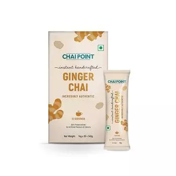 Растворимый Чай с Имбирем (10 пак, 14 г), Instant Ginger Tea, Chai Point