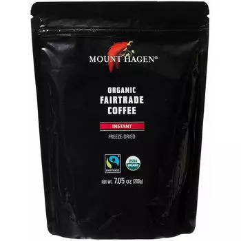 Растворимый кофе Mount Hagen Organic Fair Trade, сменная насадка 200 г x 2 шт.