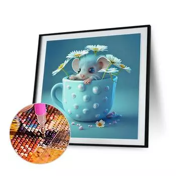 Rat 5D DIY Полный Круглый Дрель Алмазная Картина Набор Домашний Декор Искусство Ремесло (Б6060)