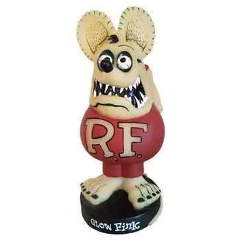 Rat Fink качающаяся голова GLOW FINK Funko высота 17 см жёлтый