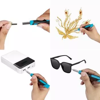 Ratchet Screwdriver Set Carbon Steel Screwdriver Tool Kit Sturdy Screwdriver Bits and Socket Set with Storage Case Professional синий