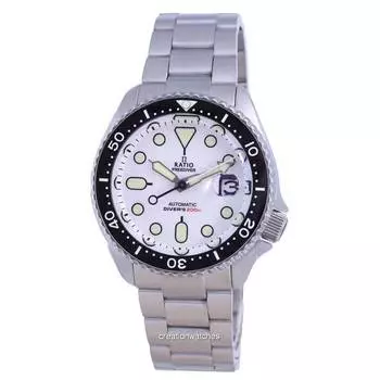 Ratio FreeDiver Белый циферблат с сапфировым стеклом из нержавеющей стали Автоматические мужские часы RTB209 200M белый