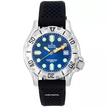 Ratio FreeDiver Professional Sapphire Blue Sunray Dial Automatic RTF0013 500M Мужские часы