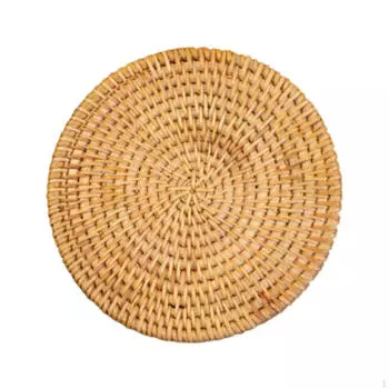 Rattan Coaster Woven Trivet for Dishes Creative Gift Round Drink Teapot Bowl