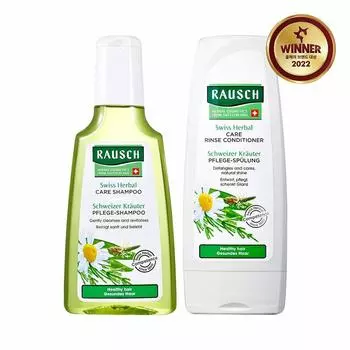 Rausch Swiss Herbal Care Шампунь 200 мл + ополаскиватель 200 мл Специальный набор