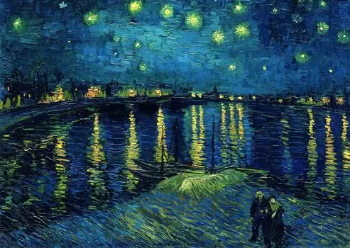 Ravensburger 1000 Piece Jigsaw Puzzle Van Gogh Night over the Art Collection Ravensburger 17233 7 Colorful Starry Rhone