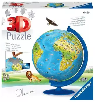 Ravensburger 3D Пазл Животный Глобус (187 штук)