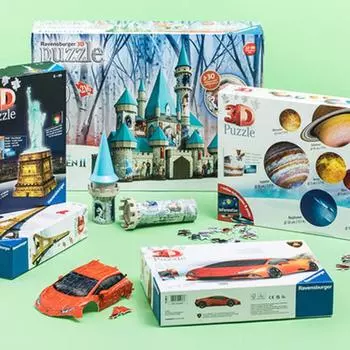 Ravensburger 3D Puzzle - Трехмерная головоломка, популярная корейская настольная игра