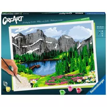 Ravensburger CreArt Маунтин Вью 20155 6 (Раскраска по номерам Живопись маслом Искусство Живопись)