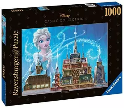 Ravensburger Disney Castle Collection Эльза Ravensburger Disney CASTLE COLLECTION ELSA Пазл 1000 деталей 50 см x 70 см 173334 3334, [Товар]