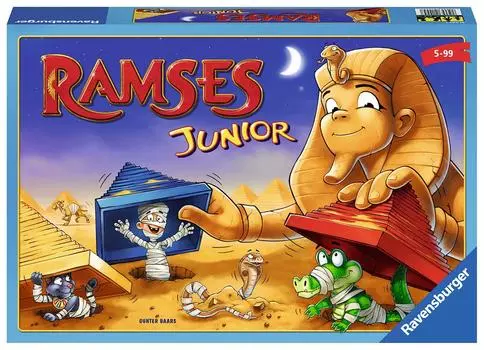 Ravensburger Junior Ramses 21445 7 игр, аналоговая японская инструкция, в комплекте, от 5 лет и старше (настольная игра)