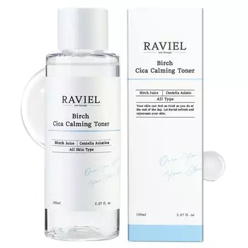 RAVIEL Birch Cica Успокаивающий тоник Корейская косметика CICA Centella Centella Гипоаллергенный Успокаивающий Укрепление барьера Чувствительная кожа Слегка кислый