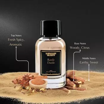 Raw&Rare Secrets Premium Razzle Dazzle Роскошные мужские духи с потрясающим и стойким ароматом парфюмированная вода | Духи для мужчин | 100мл 100 ml