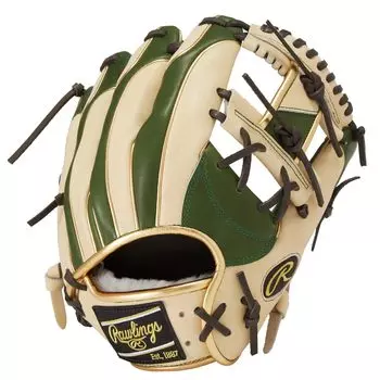 Rawlings Adult Baseball Glove Glove Soft PRO EXCEL Wizard COLORS Size GR4FHW2CN52MG ML throwers hand HOH® #02 [For Infielders] 11.25 Green/Camel For