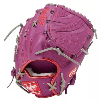 Rawlings Adult Baseball Glove Glove Soft Wizard COLORS Size GR4FHWA15MG Purple pitchers hand HOH® #01 [Pitcher] 11.75 For right-handed (left worn)