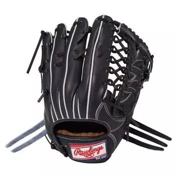 Rawlings Adult Baseball Glove Rigid HOH PREMIUM GH4FHPB88 V Black Size inches throwers hand [For Outfielders] 12.5 For right-handed (left worn)
