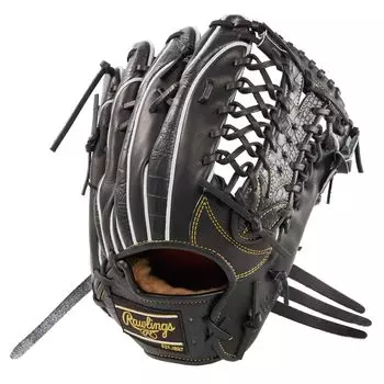 Rawlings Adult Baseball Glove Rigid PRO PREFERRED Wizard Embossed GH4FPW2B88MG Size inches throwers hand [For Outfielders] #02 Black/Croc 12.5 For
