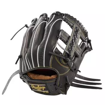 Rawlings Перчатки для бейсбола для взрослых, жесткие, PRO PREFERRED, с тиснением Wizard GH4FPW2CK4MG, размер в дюймах, рука метателя [для инфилдеров] #02, черные/крокодиловые, 11,5 для