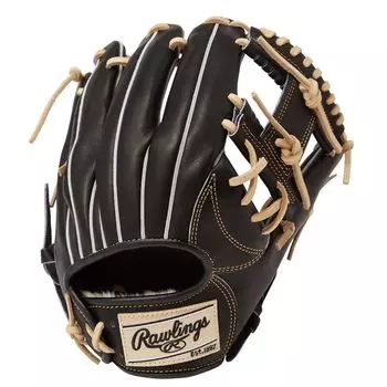 Rawlings Adult Baseball Glove Soft PRO EXCEL Size GR4FHE934FS Black throwers hand HOH® –FS Style- [For Infielders] 11.5 For right-handed (left worn)