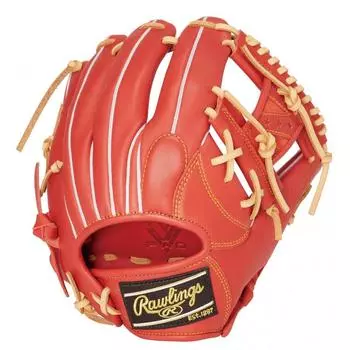 Rawlings Перчатки для бейсбола для взрослых, софтбол [для инфилдеров] HYPER TECH R2G GR4FHTN62, красные, оранжевые, размер 11,25 дюймов, для правшей (левая рука