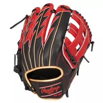 Rawlings Adult Baseball Glove Softball HOH THUNDER GR4FHOTN65 Size inches throwers [All-round] Black/Scarlet 11.75 For right-handed (left-handed