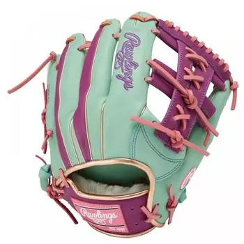 Rawlings Adult Baseball Glove Softball HOH Wizard #01 COLORS [For Infielders] Size 11.5 GR4FHWCK4MG MintPurple For right-handed pitchers (left-hand wo