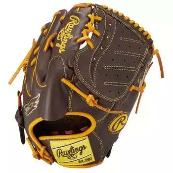 Rawlings Adult Baseball Glove Softball HYPER TECH COLOR SYNC Size GR4FHTCA15W Dark Brown pitchers hand [Pitcher] 11.75 For right-handed (left worn)