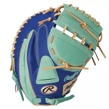 Rawlings Baseball Adult Softball Softball HYPER TECH COLORS for MEN Size 34 GS4FHTC23F throwers hand [For Catcher] Indigo/Mint For right-handed (left
