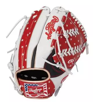 Rawlings Baseball Adult USA HOH Softball Glove Stars and Stripes MODEL GR1R4N64 Size inches throwers RGGC#4 [All-round] Navy/White 11.5 For